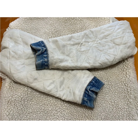 Vintage Levi’s 70505 Sherpa Trucker Jacket Size 42 Light Stonewash USA Made - Picture 15 of 16